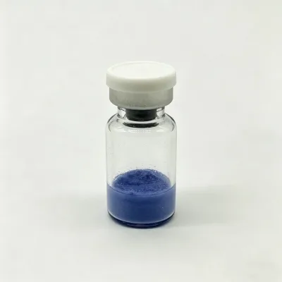 Batch Supply 99% GHK-Cu Lyophilized Blue Copper Peptide Powder Cosmetic Raw Material for New Brand Lab Testing