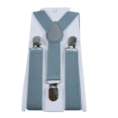 Factory Outlet Suspender Dress Fashion Suspended Elastic 3 Clips Suspenders Unisex