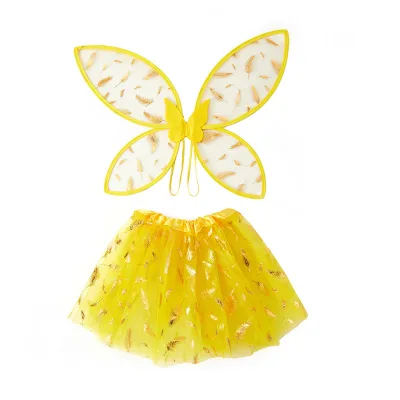 Children's New Elf Butterfly Wings Suit Performance Props Dance Sarong Holiday Party Princess
