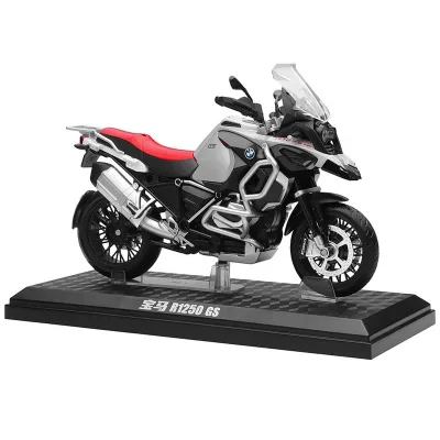 Diecast Toy Vehicles Motorcycle 1/12 B-M-W R1250 GS Motorcycles Alloy Model Toy Diecast Toy Vehicles for Gifts