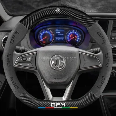 car leather steering wheel cover for dongfeng aeolus shine max a60 2021 2022 2023 2024 2025 2026 carbon fiber accessories