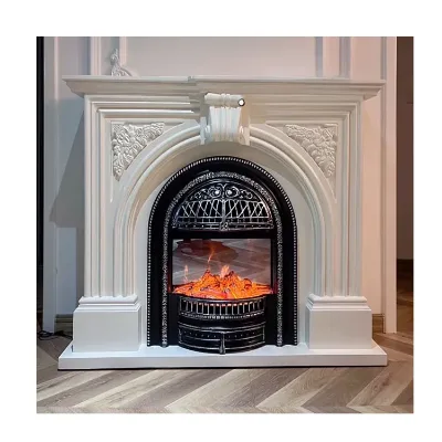 Luxury Custom Modern Indoor Fireplace Marble Mantel Classic Natural Stone Fireplace for Home Design
