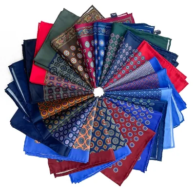 Classic Design Popular Men Print Pocket square Cheap and Best Lot Stock 33*33cm Pocket square