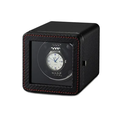 Luxury Leather Single Watch Winder Quiet Motor Storage Box for Mechanical Watch for Gift