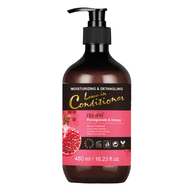 Customized Wholesale Long Lasting Hydrating Add Shine Hair Treatment Pomegranate Honey Hair Leave-in Conditioner