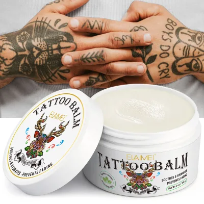 ELAIMEI Tattoo Care Balm 100% Natural Organic Soothing Moisturizing Protecting Tattoo Cream for Tattoo Aftercare
