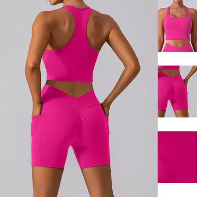 Gym Fitness Set Woman Clothes Gym Wear Women Sets Women Clothing Manufacturers Custom Pilates Seamless Yoga Set