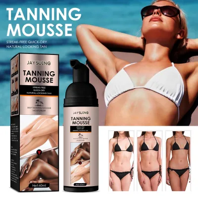 Jaysuing 100% Natural Quick Dry Natural-Looking Tan Summer Moisturizing Nourishing Private Label Self Tanning Mousse
