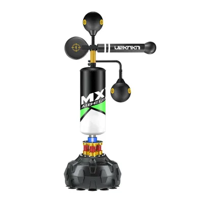 Free Standing Boxing Reaction Trainer 360 Rotating Target Punching Bag Double Speed Balls PU Home Boxing