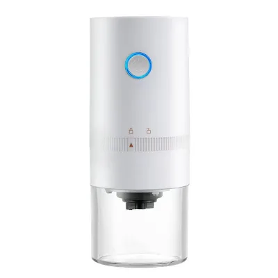 Electric Rechargeable Coffee Bean Grinder with Adjustable Press Quick Charge Cordless Coffee Grinder