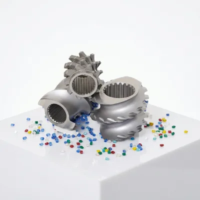 Wear Resistant Corrosion Twin Screw Extruder High Strength Plastic Extrusion Machine Spare Parts Industrial Use