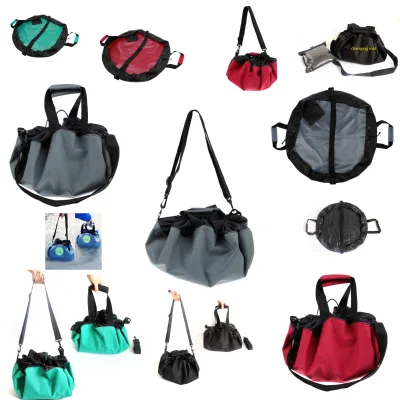 High End Customized Logo 100% Waterproof PVC 600D Nylon Wet Swimsuit Carry Bag Beach Surf Wetsuit Changing Mat
