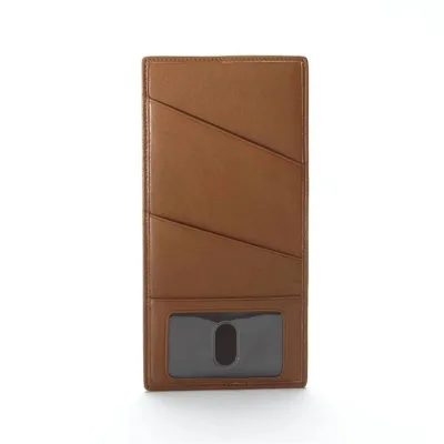 Best Quality Slim Design Long Leather Wallet Rfid Checkbook Leather Passport Holder for Men and Women