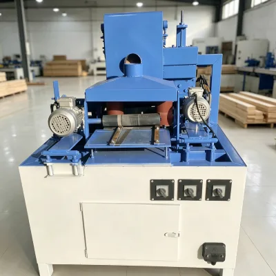 6m/min Timber Strip Deburring Machine Long Lasting Woodworking Four-sided Sander with Rotating Shaft