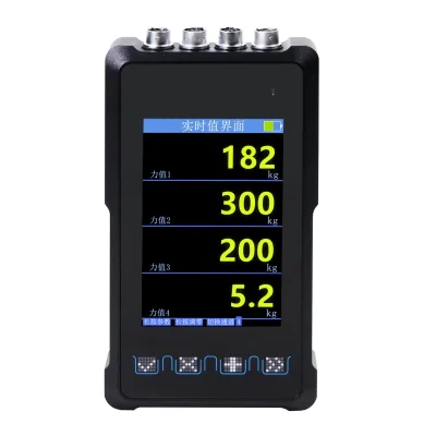 4 Channel Handheld Force Gauge Weighing Compression Tension Measure Instrument Device