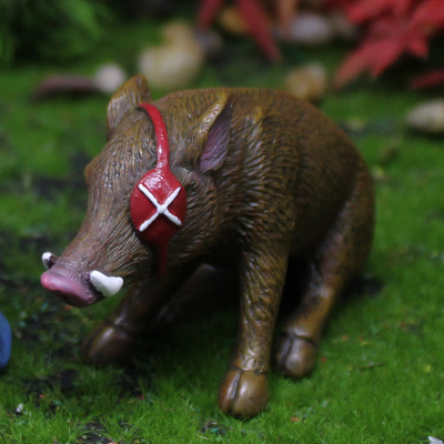 Halloween Crafts New Micro Landscape Garden Personalized Cute Decoration Pirate Wild Boar Ornament