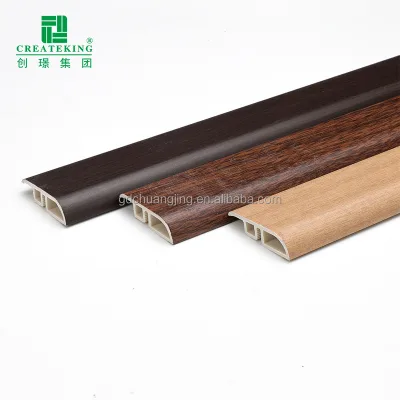 Createking Industrial PVC End Cap Profile for Laminate & Solid Wood Flooring-Eco-Friendly Durable Water Resistant Brushed Finish