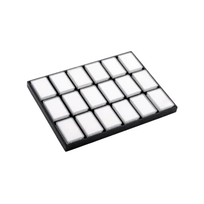 GemTrue High Quality Eco-friendly Luxury Plastic Square Diamond Packing Box Loose Diamond Display Showcase Gemstone Storage Box