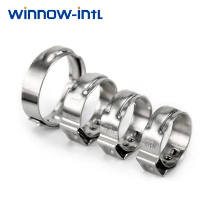 Narrow Band Single Ear Clamp for Small Diameter Hose