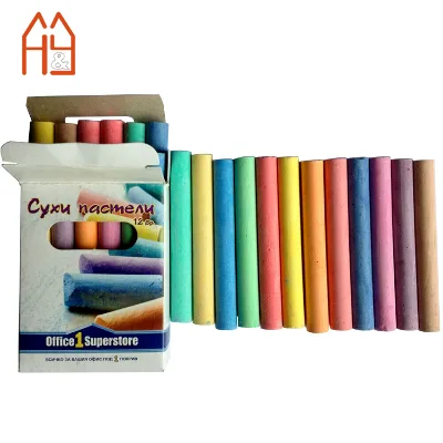 Wholesale 12 Colors Chalk Professional Non-Toxic Dust Free School Chalk