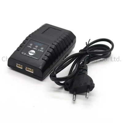 ToolkitRC C3 Compact AC Balance Charger for RC Models 2-3S Lipo LiHV Charge Functionality Convenient One-Touch Storage Plastic