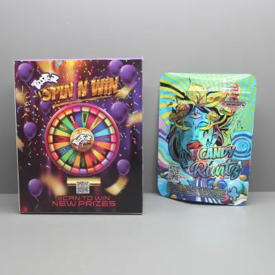Customized Printing Packaging Bag Packaging Box Set 3.5g Candy Bag Paper Box Set