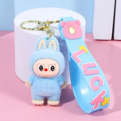 Toy Labubu Keychain Custom Soft PVC Keychain for Keys & Bags, Bulk Personalized Gift Charm, Party Favors