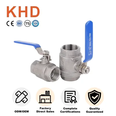 2PC Manual Control Threaded Ends Ball Valve Stainless Steel 304 2pc Floating Ball Valve Threaded Ends Ball Valve