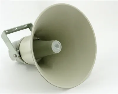 FYH-730 IP66 Waterproof Aluminum Horn Speaker 30W Multi Power Taps 70V/100V 109dB Grey Outdoor PA Loudspeaker for Public Address