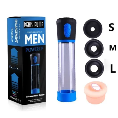 Rechargeable Automatic Penis Pump with 3+1 Suction Intensities for Stronger Bigger Erections Male Enhancement Penis Growth