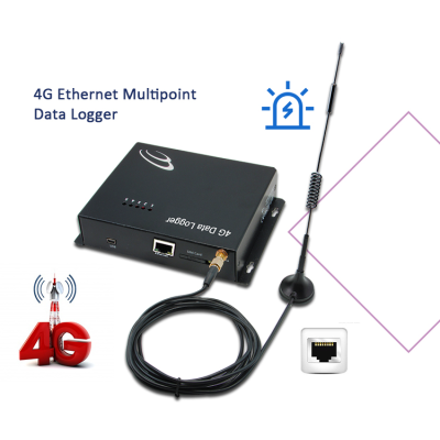 4G Alarm Messenger 4G Mobile and Ethernet Network 4G Temperature Humidity Ethernet Monitoring System