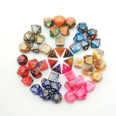 DND Dice Sets, 7PCS Dungeons and Dragons Dice with Free Pouch D&D Pole Playing Games
