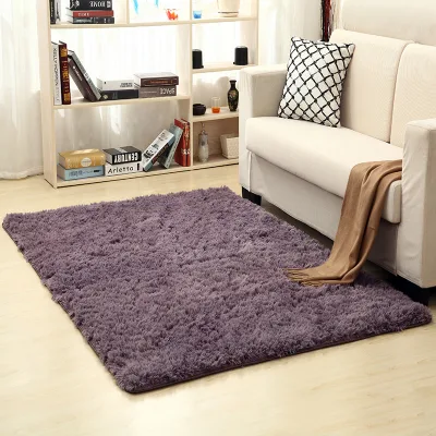 Direct China Supplier Shaggy Carpet 100% Polyester Living Room Decor Rts Stock Anti-Slip Kid Room Are Rug Super Soft