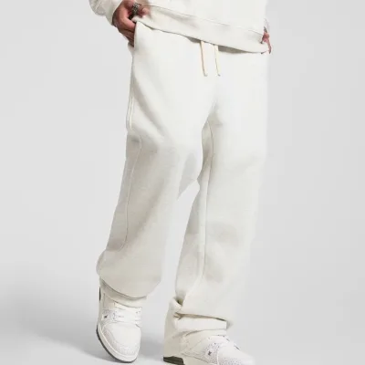 Wholesale OEM Men's Printed Canvas Trackpants Sweatpants Customizable Drawstring Closure Waterproof Breathable Lightweight Baggy