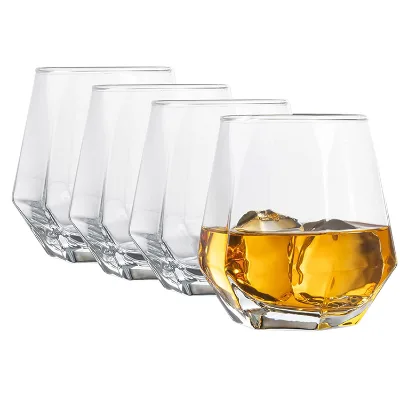 Promotion 12oz Plastic Stemless Wine Glass Champagne Glass for Parties Bar Wedding