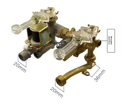 Gas Water Heater Accessories Water and Gas Linkage Assembly Igniter Switch Water Inlet Assembly
