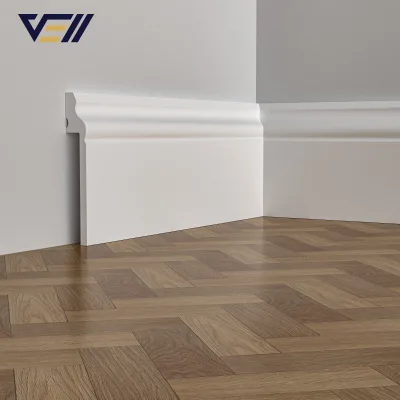 Amer Plastic Skirting with Smooth Edges, Prevents Dust Buildup and Makes Cleaning Wall Bases Effortless
