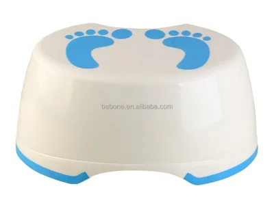 Antiskid design household bathroom furniture PP shower plastic stackable children bath sitting kids step stool