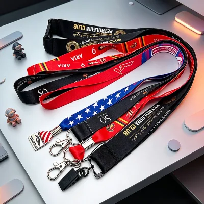 OEM Custom Lanyards Manufacturer Personalized Logo Lanyards for Promotional Gifts and Worldwide Brands