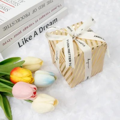 Diagonal Gift Wrapping Paper Children's Birthday Gift Paper Holiday Gift Box Handmade Creative Kraft Paper