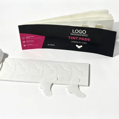 Custom Printed LOGO Wholesale Eyelash Tint Protective Sheet Lash Tint Protective Sheets Disposable Beauty Protective Sheets