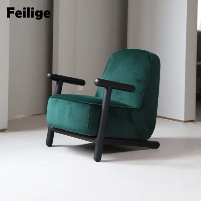 Modern velvet casual chairs feature trendy designs and personalized fabrics that can be customized