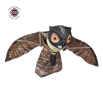 Bird-Driving Owl Motion Decoy Figurine for Simulated Gardens and Outdoor Farms PE Material Made in China