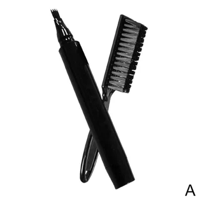 High Quality Waterproof Proof Long Lasting Natural Finish Barber Pencil and Brush Kit Male Mustache Repair Beard Filling Pen