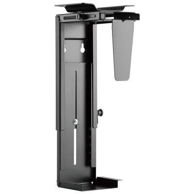 360 Degree Rotation Adjustable CPU Holder Stand PC Material Height and Width to Fit Various Sized Tower Case for Storage Use