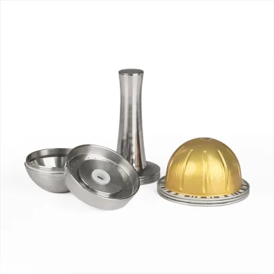 Wholesale Set of Stainless Steel Reusable Capsules Empty Refillable Aluminium Pods for Coffee Best Metal Material