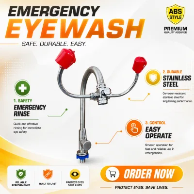 Emergency Eye Wash Station for Sink Faucet Eye Wash Kit Laboratory Safety Equipment Lab Factory Price Safety Eyewash Station