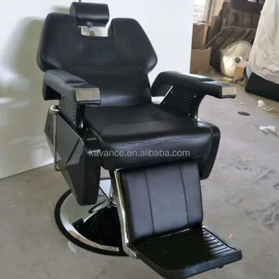 FOSHAN Wholesale Salon Furniture Reception Barber Modern Style Barber Chair with Black