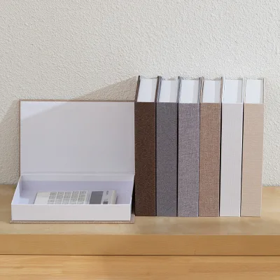 Blank Plain Linen Decorative Fake Book Hollow Hidden Storage Book Prop for Home Lifestyle Photography