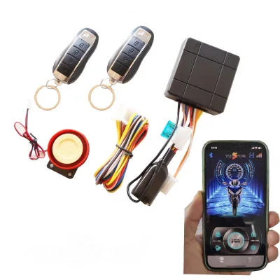 Remote Starter Motorcycle Alarm with Smrt Phone Central